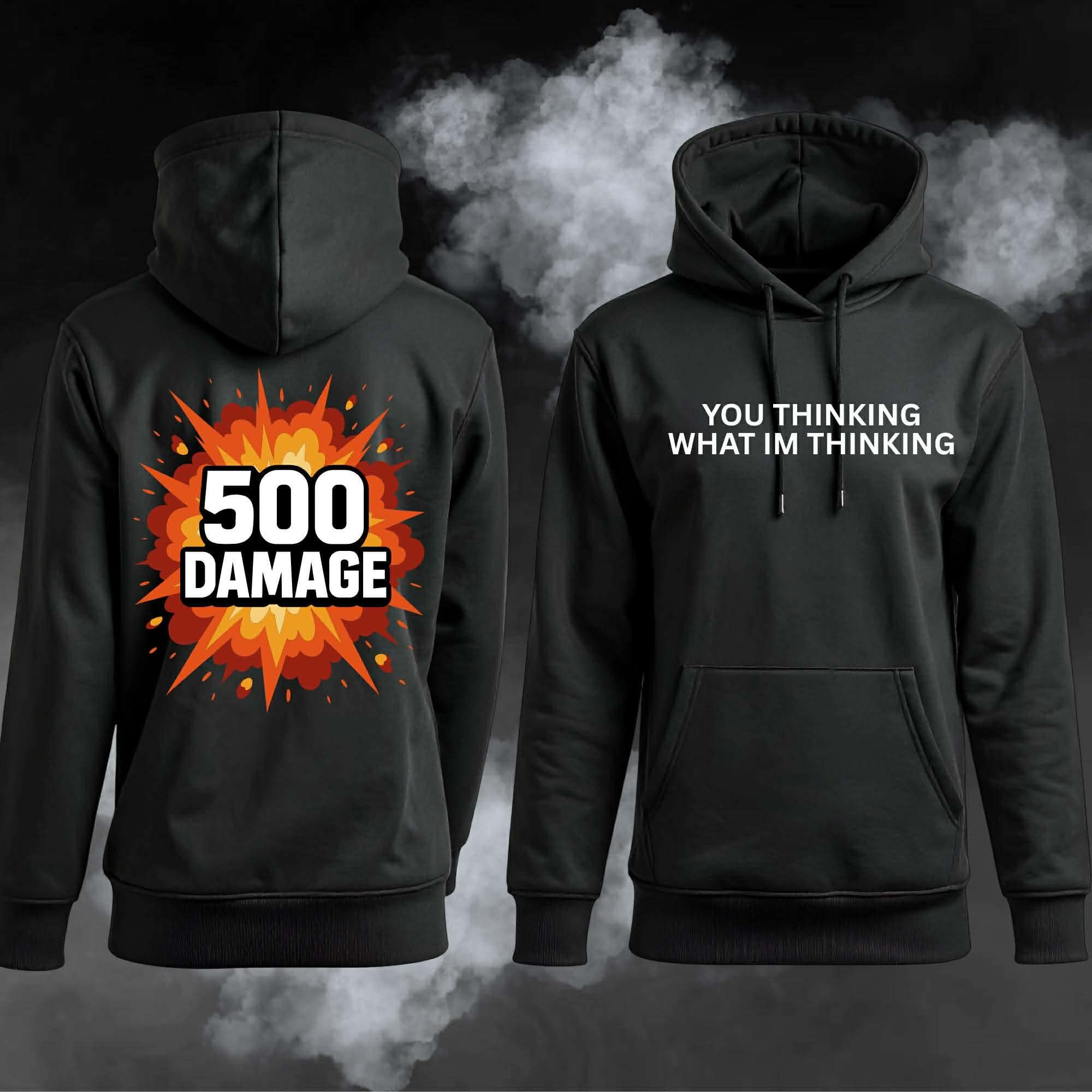 500 Damage Hoodie Sweater